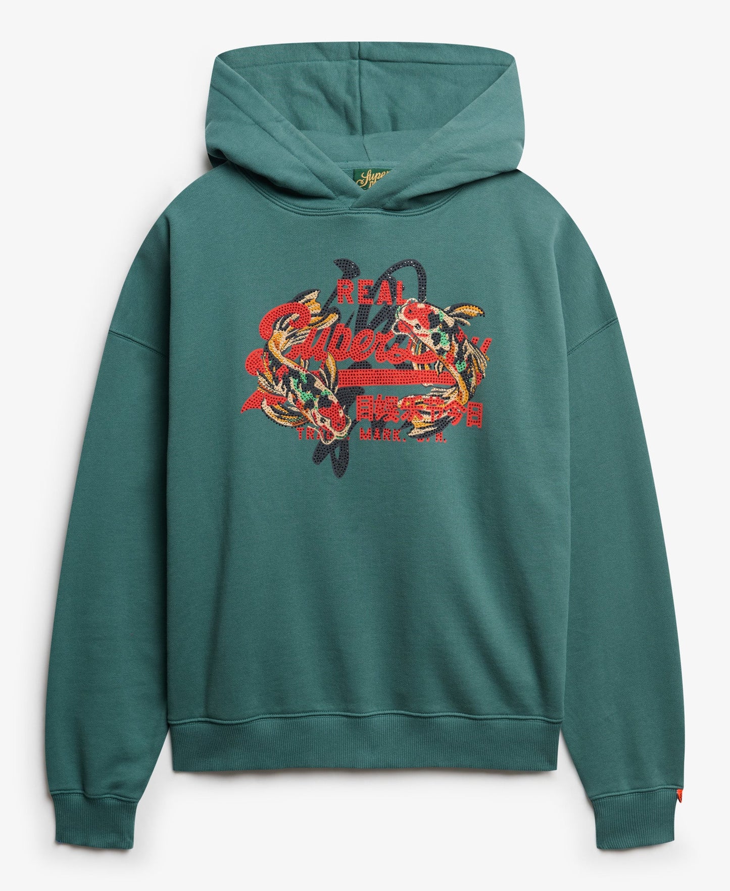 Vintage Logo Tokyo Relaxed Hoodie | Mallard Green