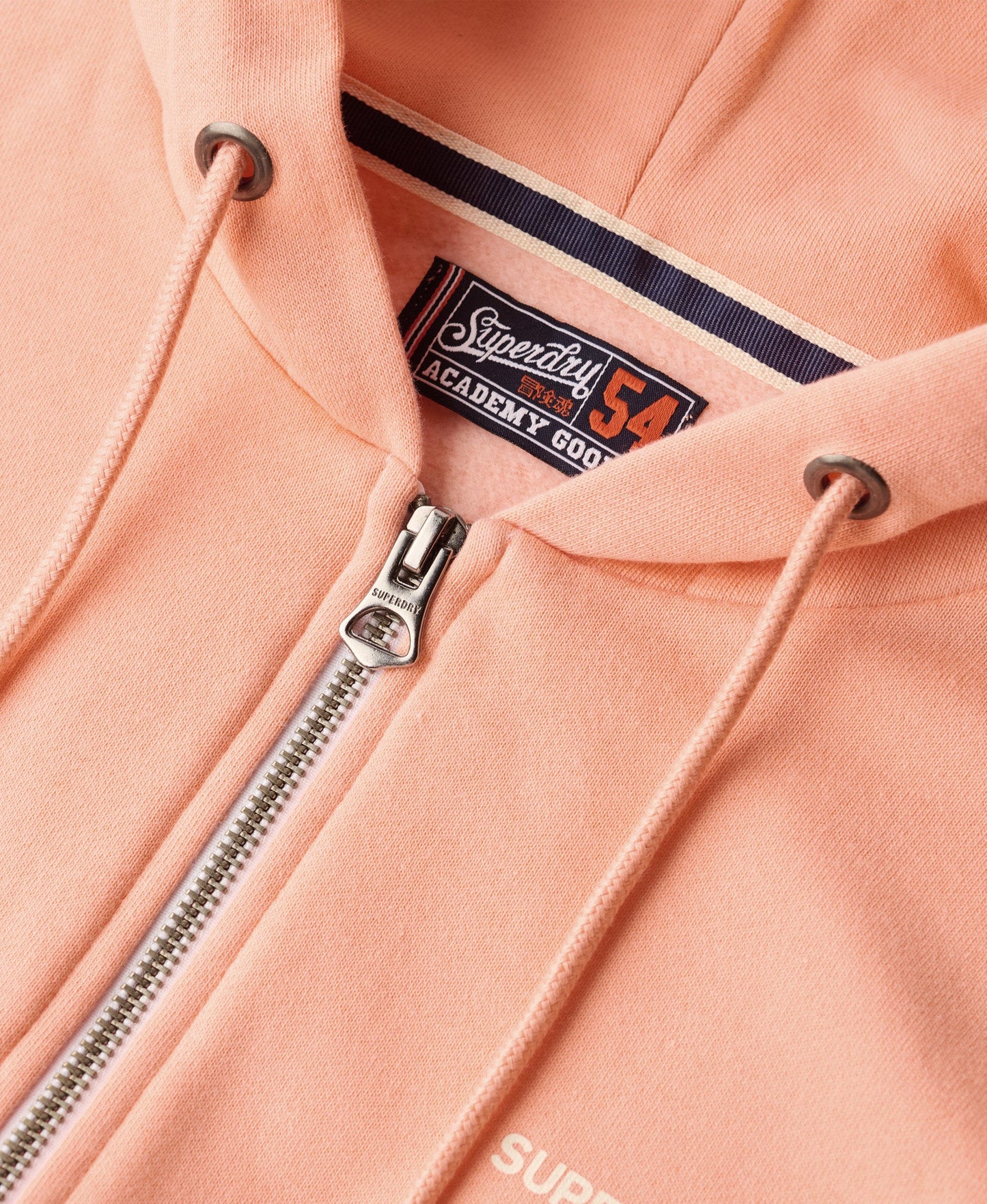 Plain Ziphood | Peach Amber Pink