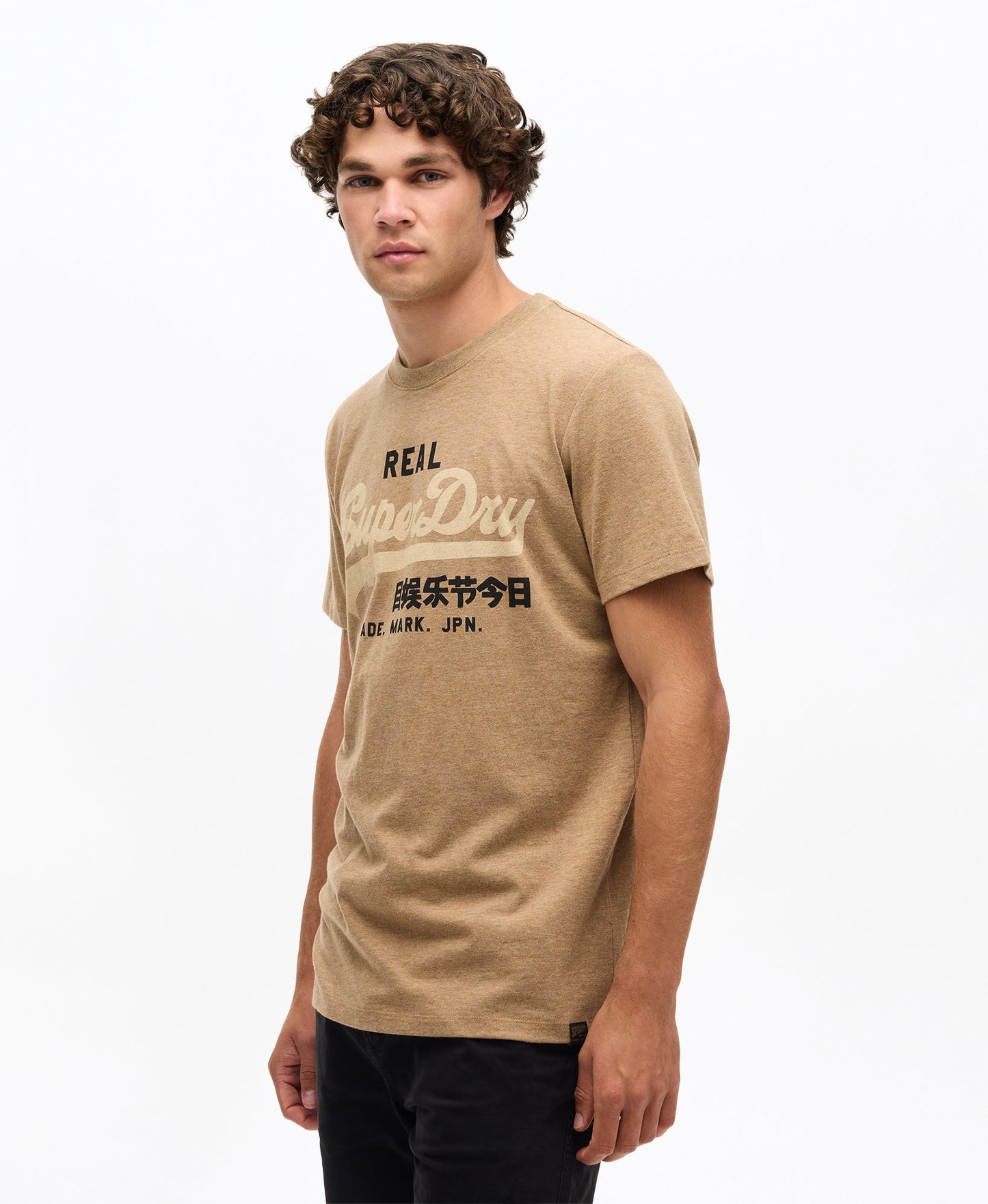 Vintage Logo Heritage Graphic Tee | Buck Tan Brown Marle