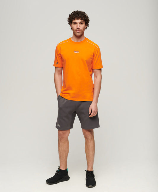 Sport Tech Logo Tapered Shorts | Dark Slate Grey