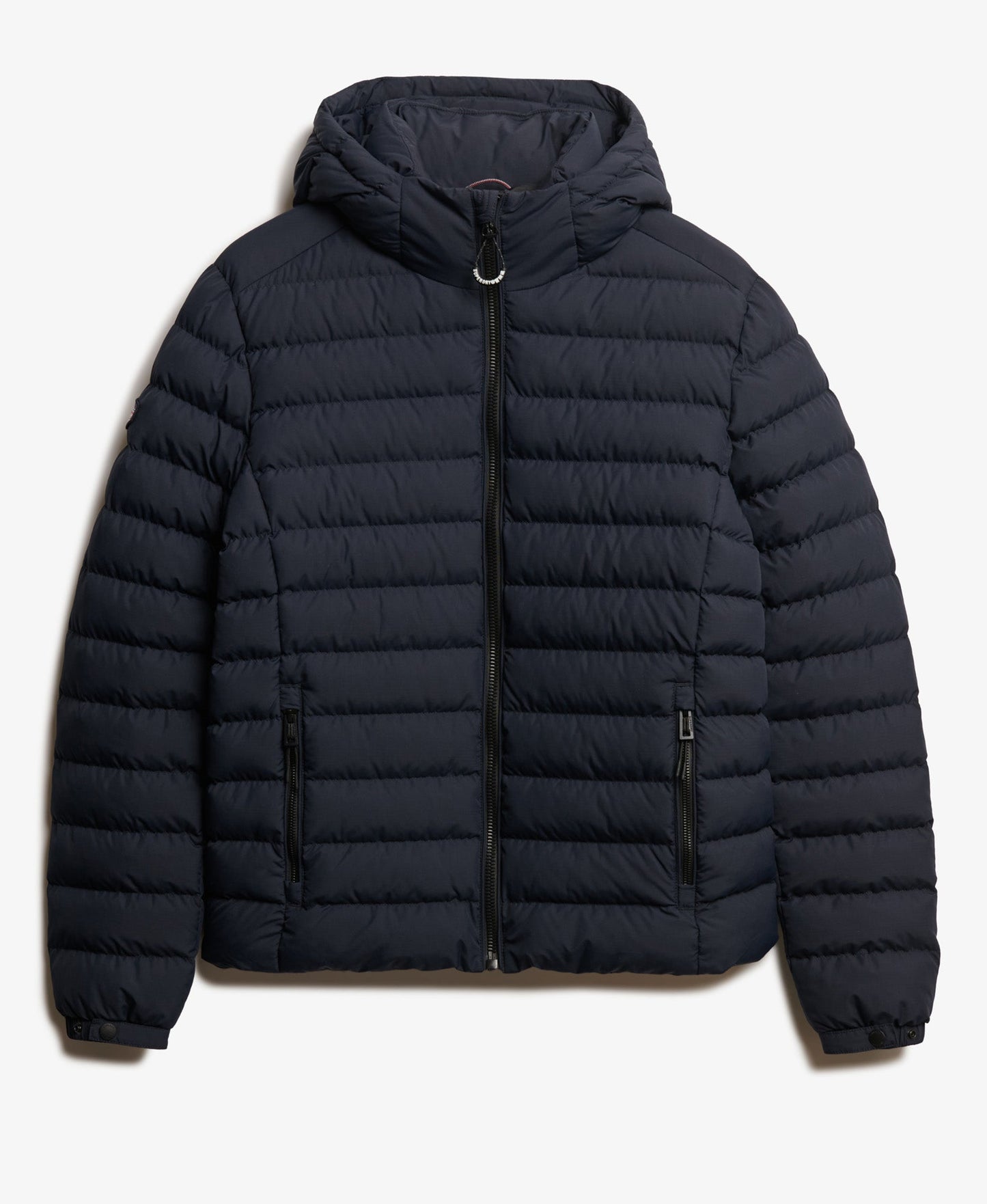 Hooded Fuji Padded Slim Fit Jacket | Eclipse Navy