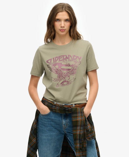 American Eagle Tee | Light Khaki Green