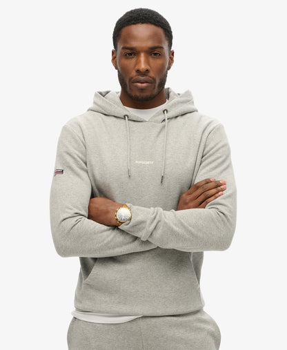 Plain Slim Fit Hoodie | Grey Marle