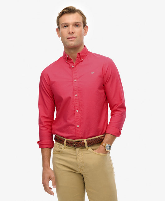 Classic Oxford Long Sleeve Shirt | Magenta Pink