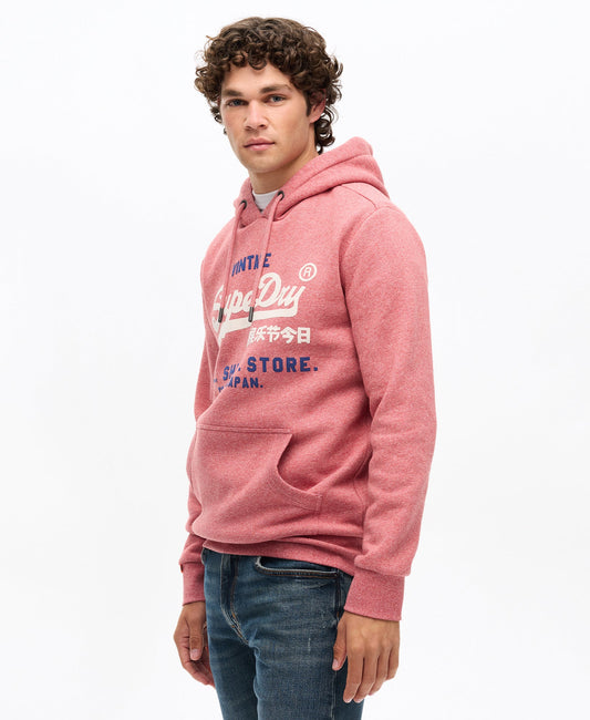 Vintage Logo Relaxed Hoodie | Mid Red Grit