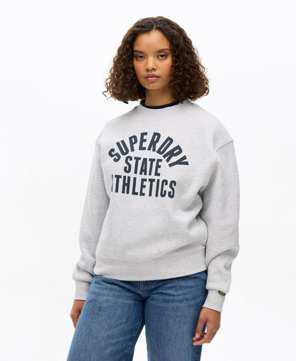 Athletics Crew Sweat | Flake Grey Marle