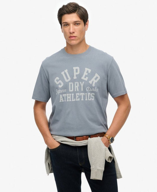 Athletic Essential Tee | Flint Stone Blue Grey