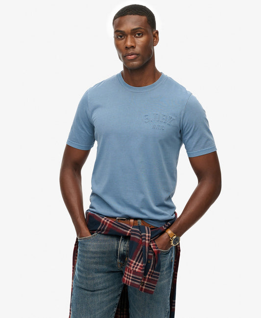 Athletic Emboss Relaxed Tee | Moonlight Blue