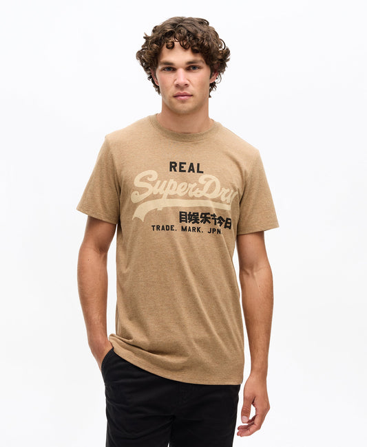 Vintage Logo Heritage Graphic Tee | Buck Tan Brown Marle