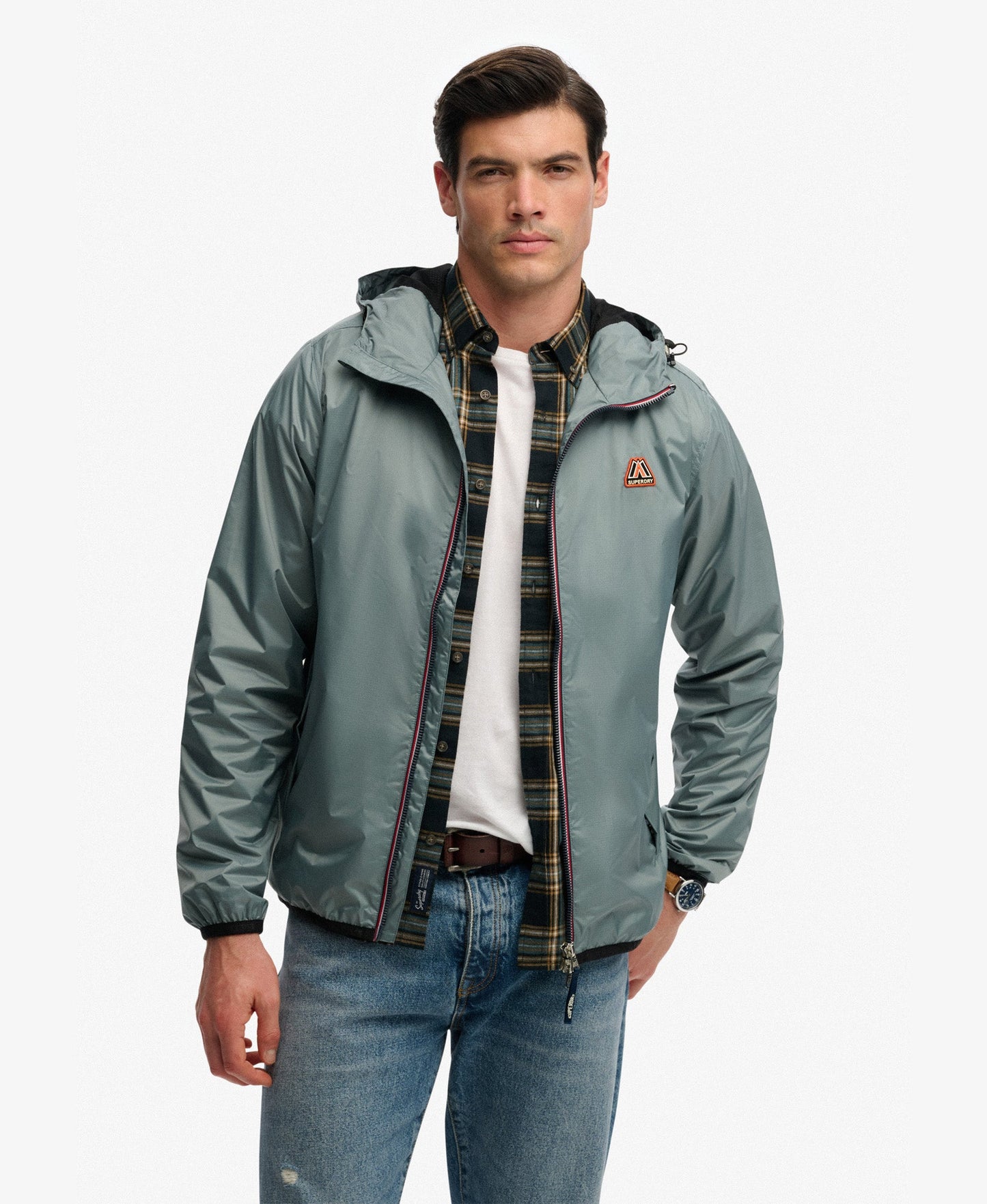 Essential Tri Windbreaker Jacket | Slate Grey