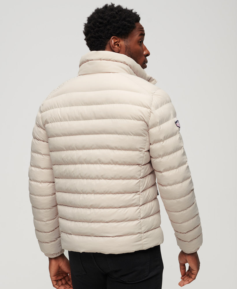 Fuji Printed Padded Slim Fit Jacket | Chateau Grey