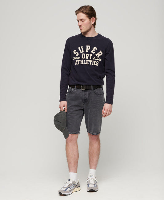 Straight Shorts | Wisconsin Washed Black