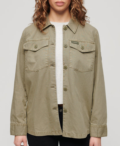 Military Overshirt | Dark Sage Green