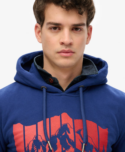 Mountain Rainbow Hoodie | Supermarine Navy