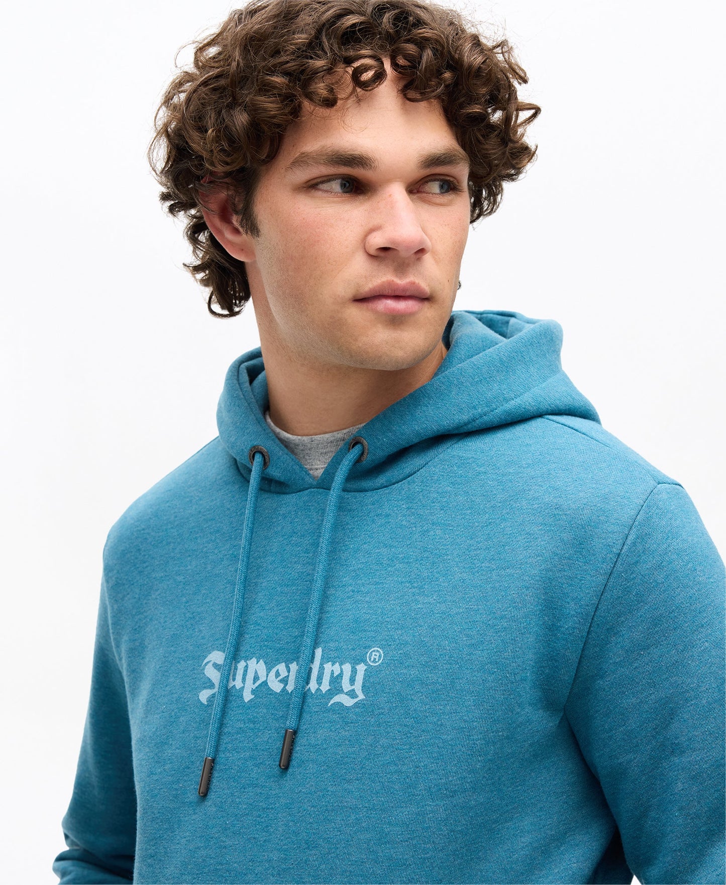Retro Rock Graphic Hoodie | Alaskan Blue Marle