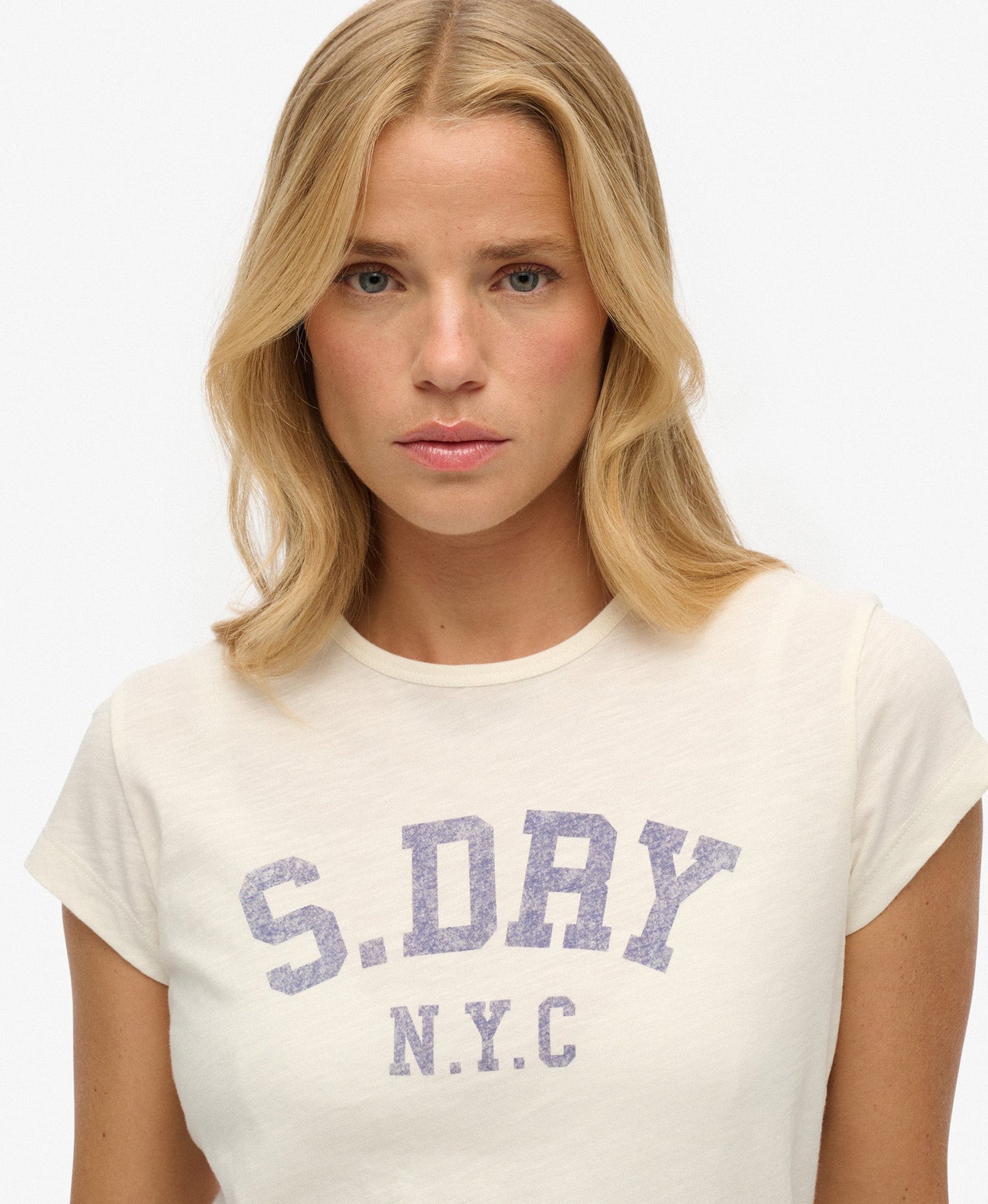 Athletic Essential Slub Slim Fit Tee | Off White