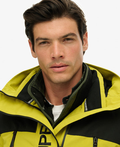 Colour Block Slim Fit Windbreaker Jacket | Wax Yellow