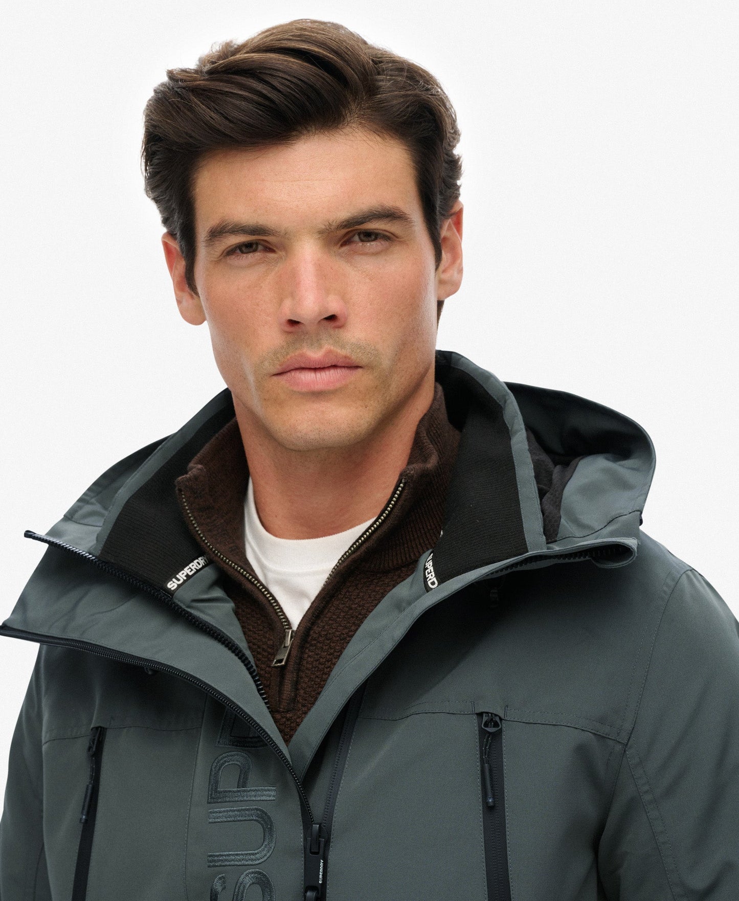 Hood Ultimate Embroidered Windbreaker | Petroleum Blue