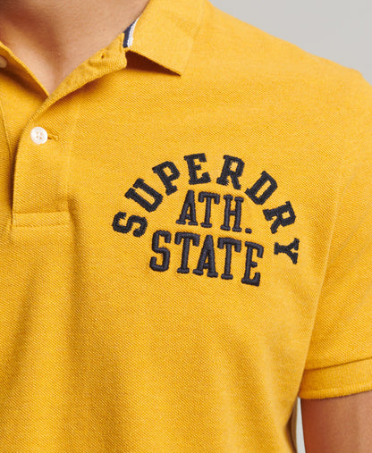 Applique Classic Fit Polo | Turmeric Marle