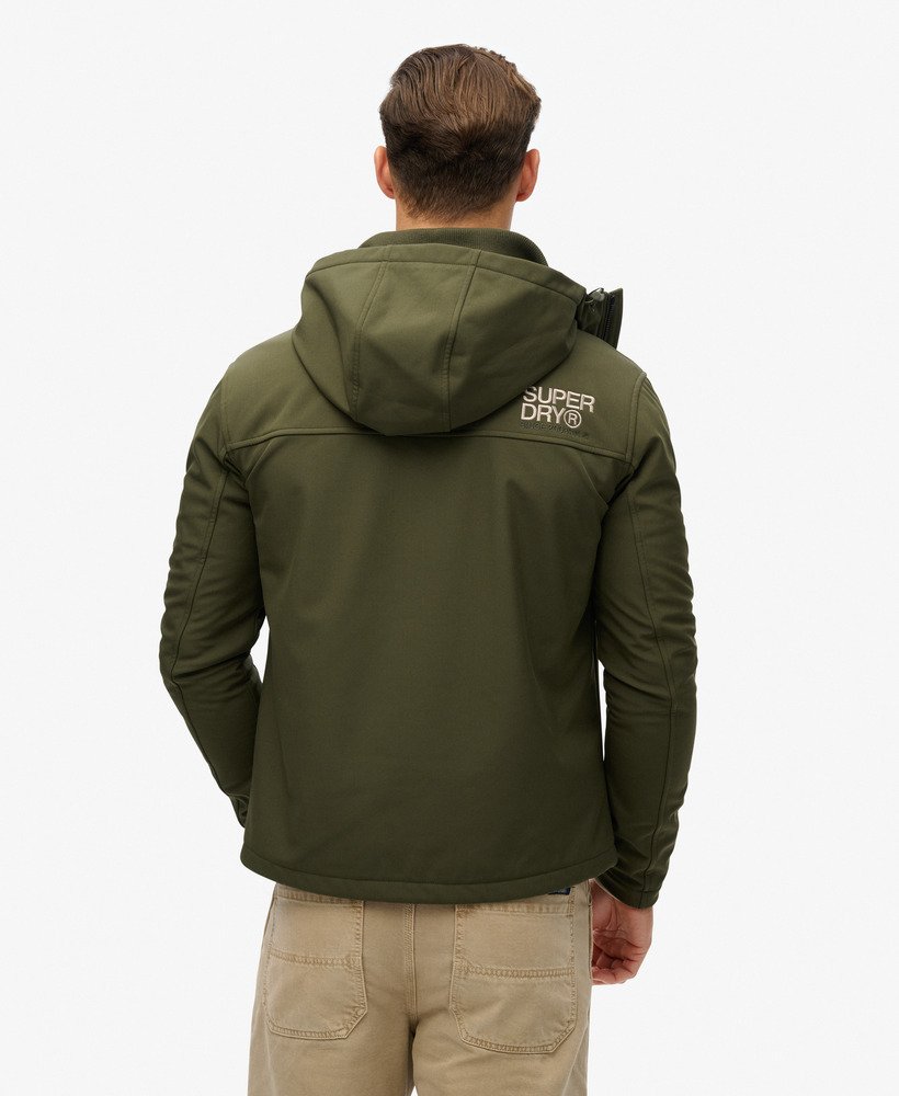 Hooded Soft Shell Trekker Jacket | Army Khaki