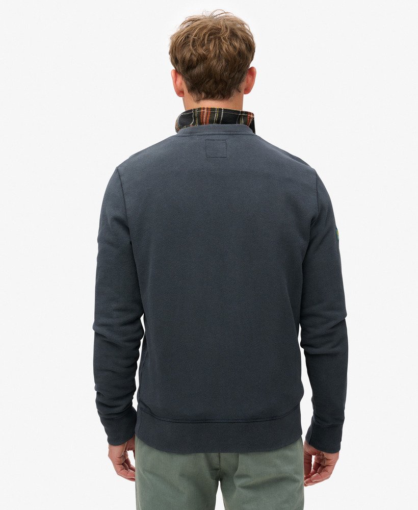 Classic Vintage Logo Graphic Slim Fit Sweatshirt | Eclipse Navy
