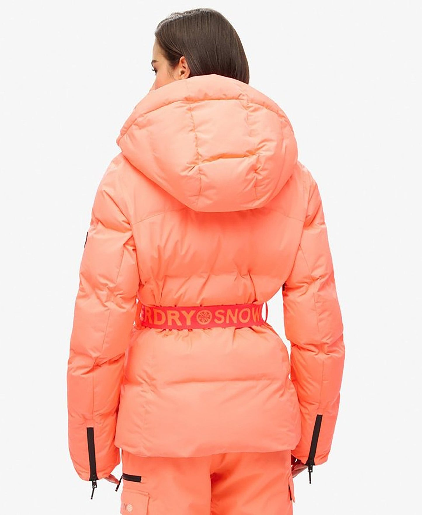 Ski Luxe Puffer Slim Fit Jacket | Pastelline Coral