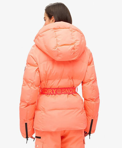 Ski Luxe Puffer Slim Fit Jacket | Pastelline Coral