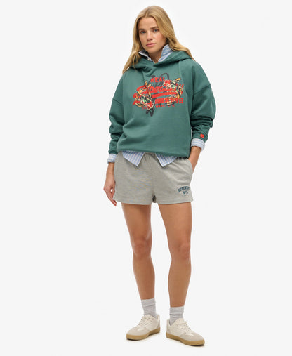 Vintage Logo Tokyo Relaxed Hoodie | Mallard Green