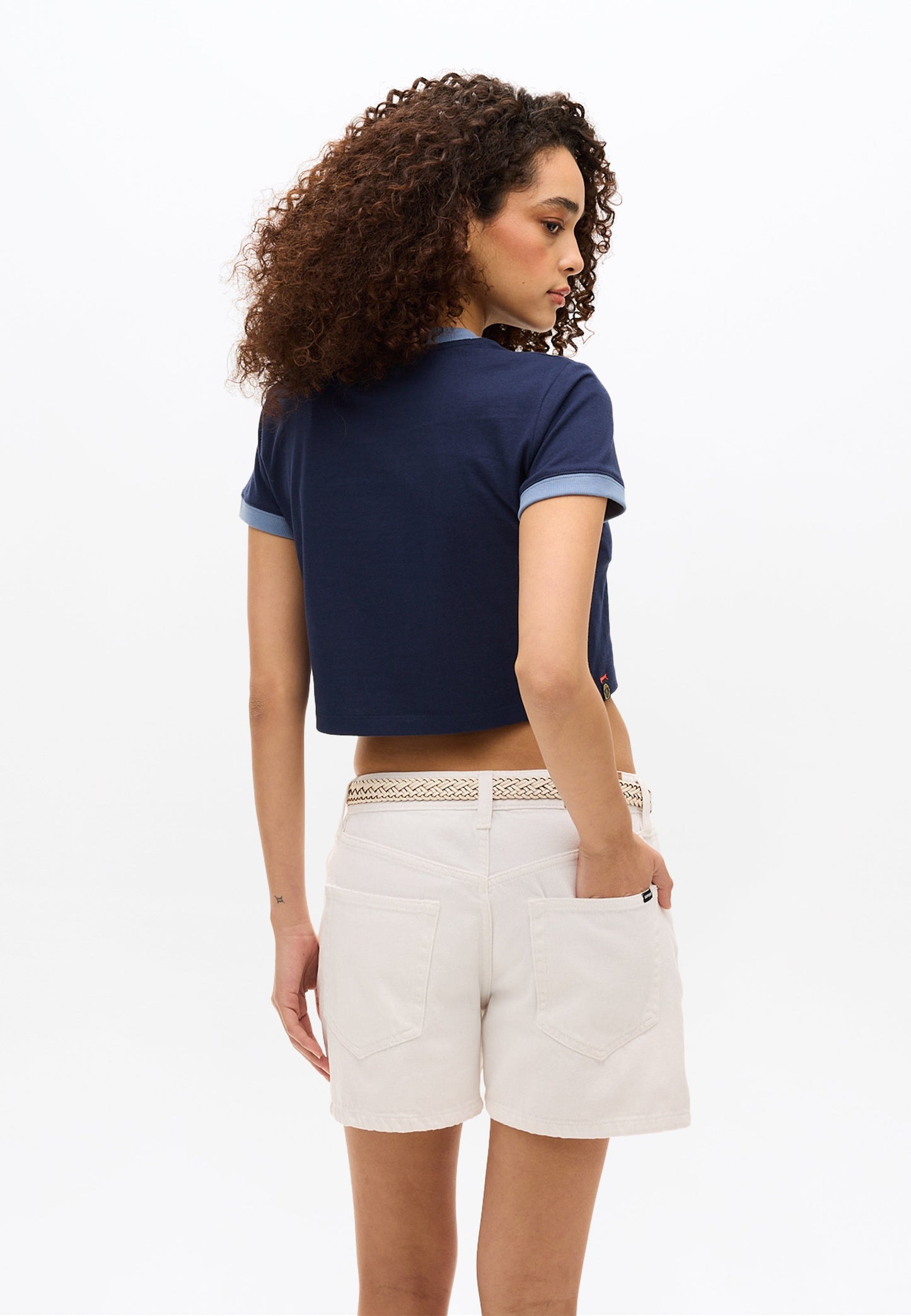 Athletic Essentials Ringer Slim Fit Tee | Richest Navy