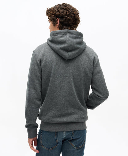 Retro Rock Graphic Hoodie | Asphalt Grey Grit