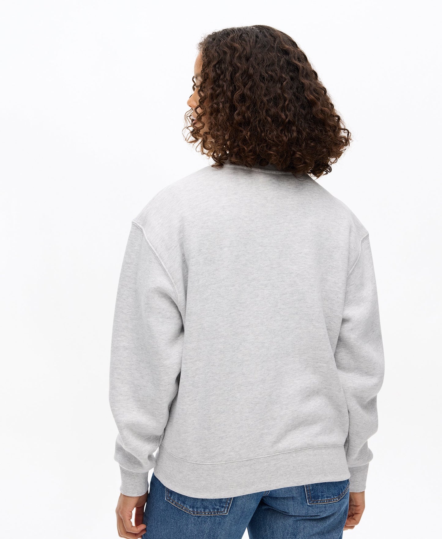 Athletics Crew Sweat | Flake Grey Marle