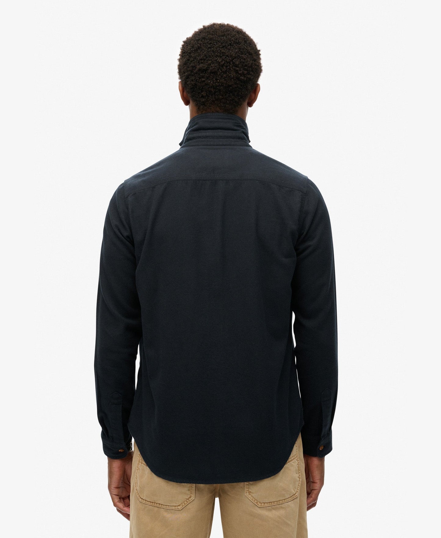 Flannel Workwear Shirt | Jet Black