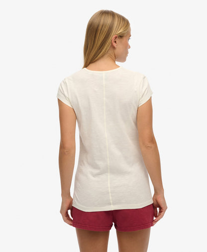 Athletic Essential Slub Slim Fit Tee | Off White