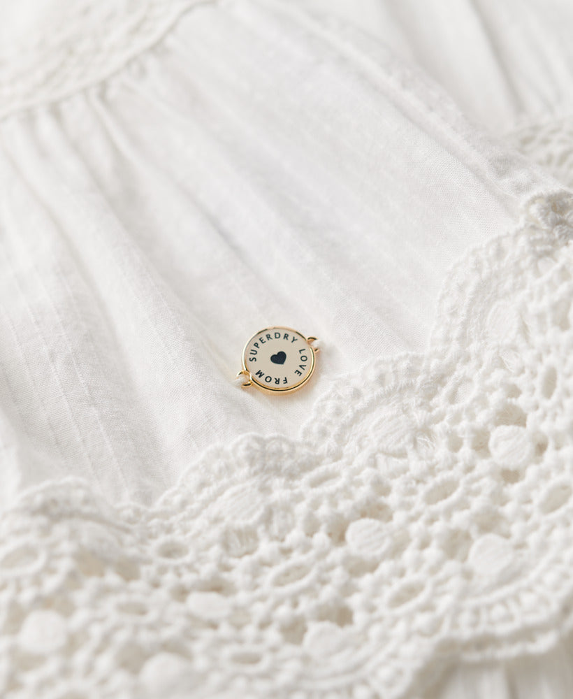 Ibiza Lace Mix Mini Skirt | Off White
