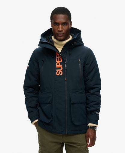 Hooded Ultimate Embroidered Windbreaker | Eclipse Navy