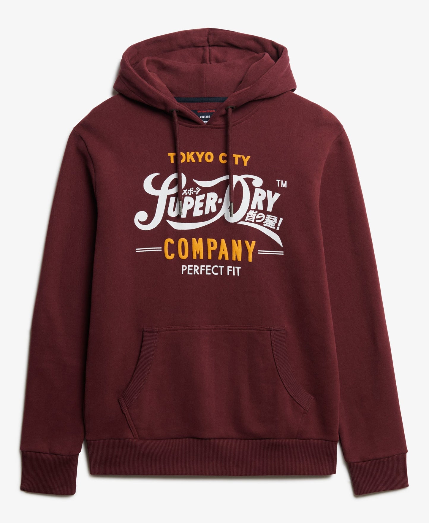Perfect Fit Script Hoodie | Port Red