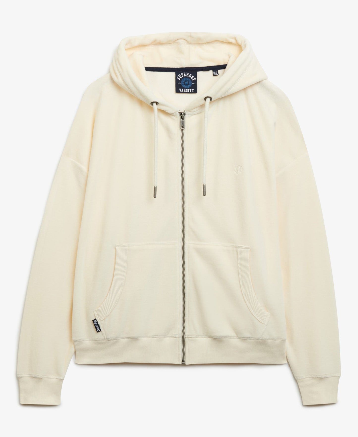 Velour Ziphood | Desert Bone Off White