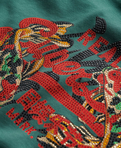 Vintage Logo Tokyo Relaxed Hoodie | Mallard Green