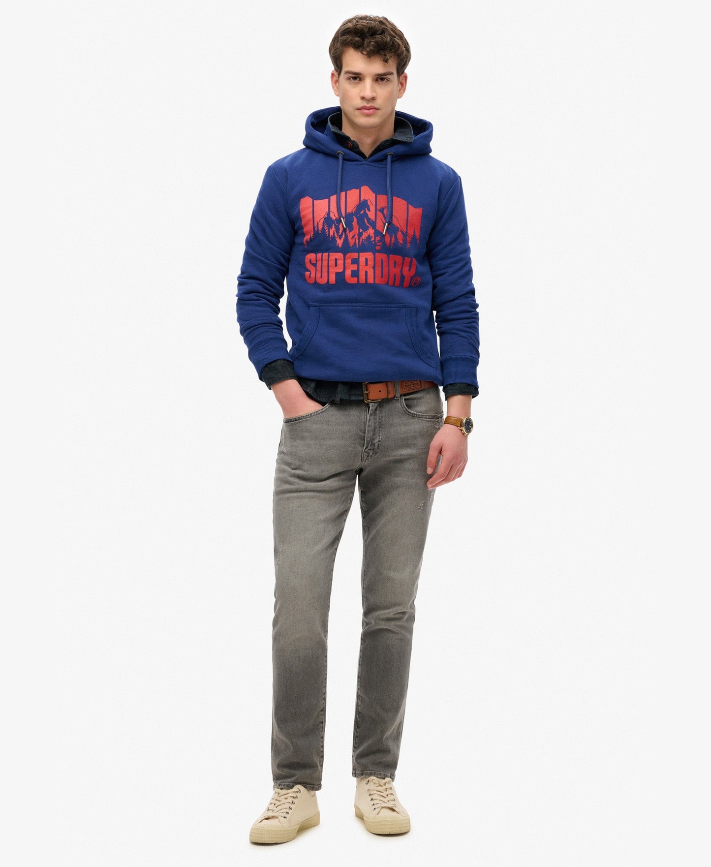 Mountain Rainbow Hoodie | Supermarine Navy
