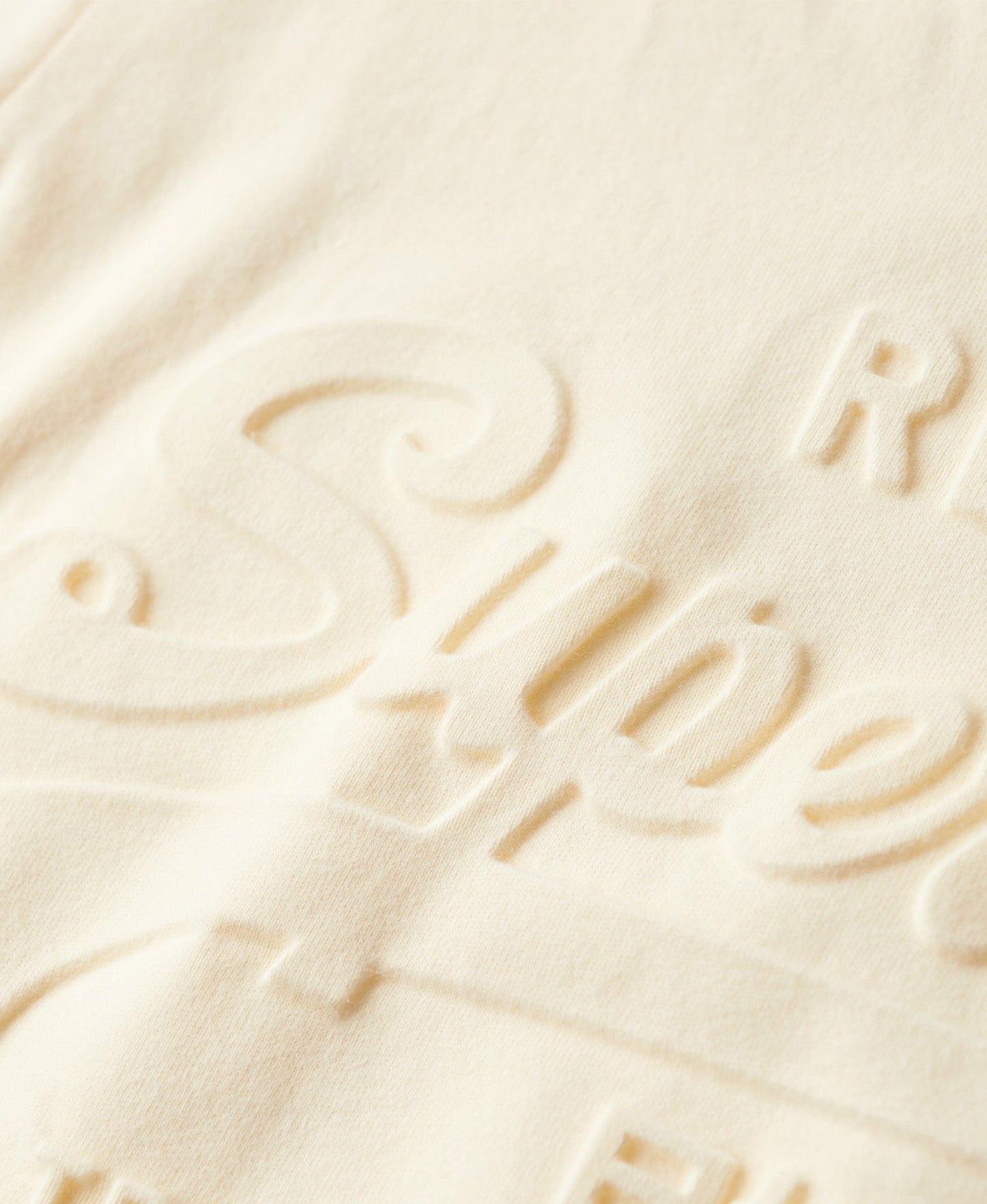 Embossed Vintage Logo Relaxed Tee | Rice White