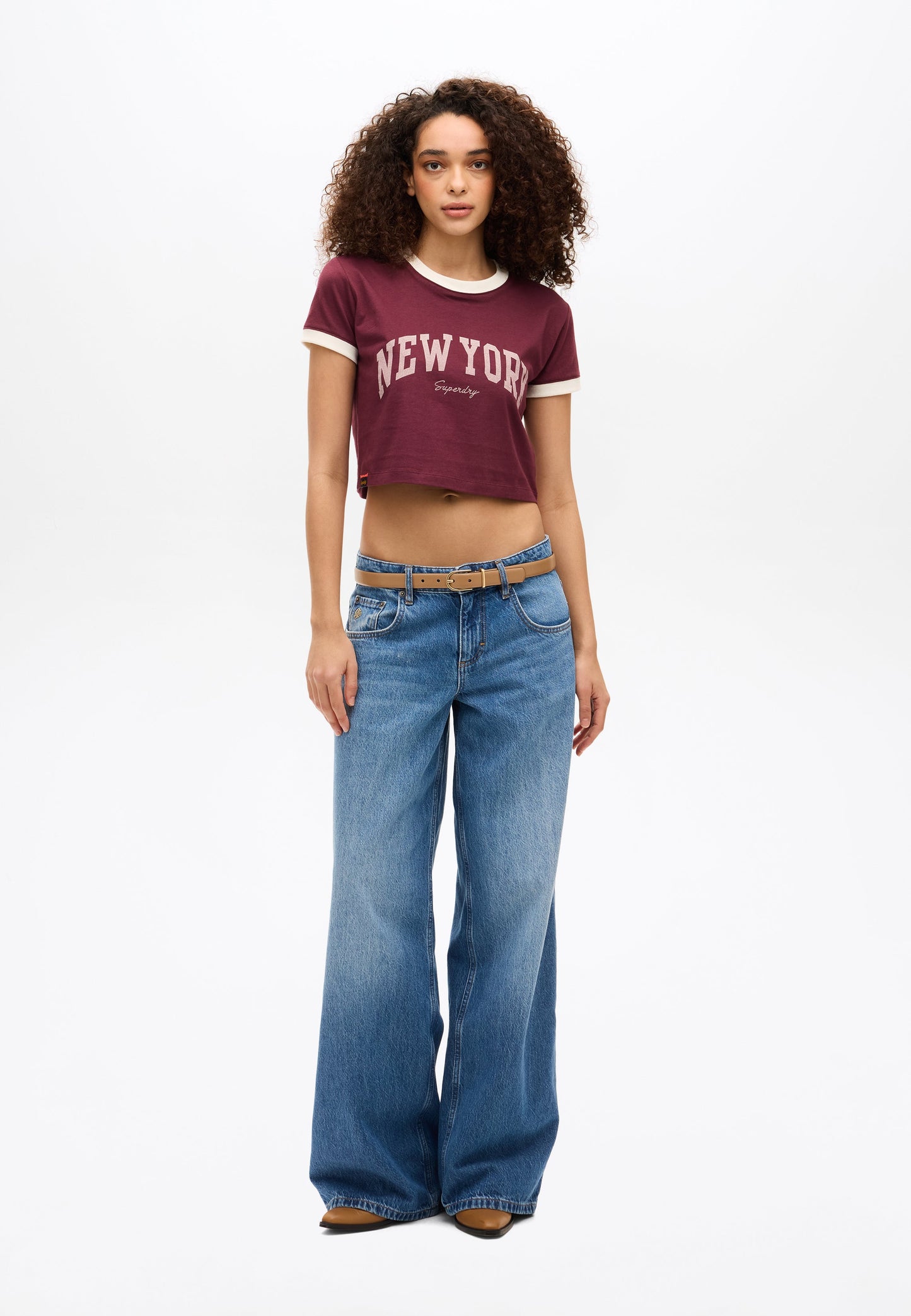 Athletic Essentials Ringer Slim Fit Tee | Port Red