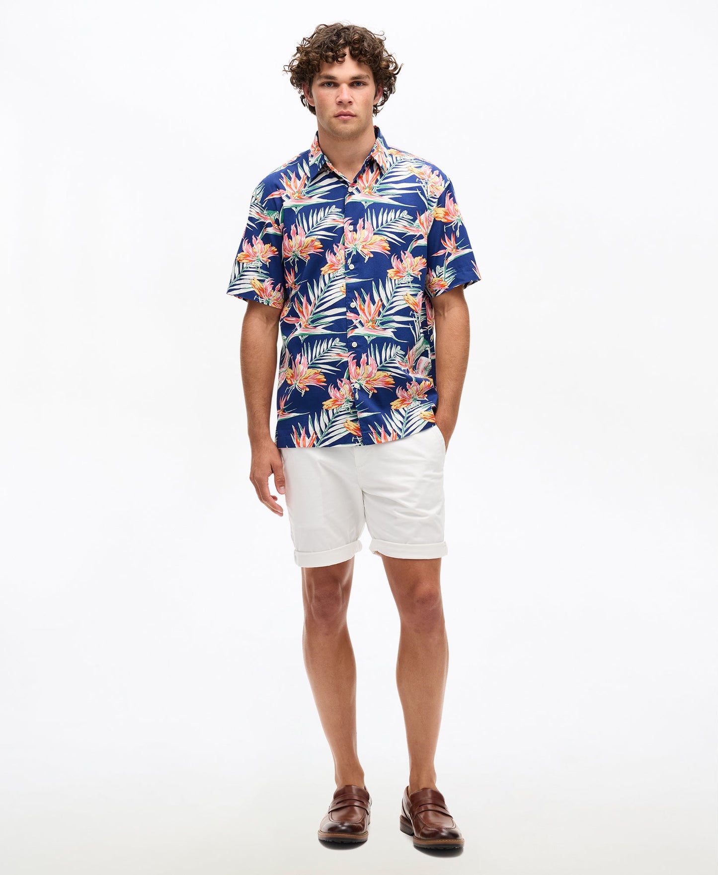 Hawaiian Shirt | Navy Paradise