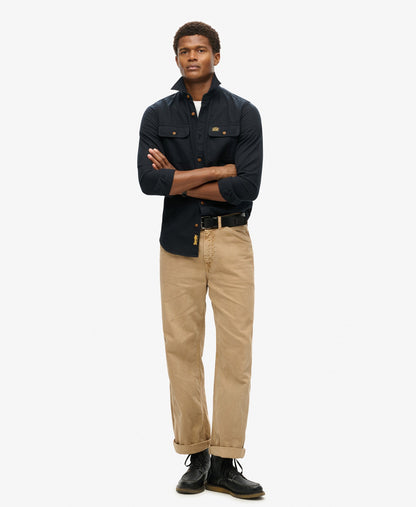 Flannel Workwear Shirt | Jet Black
