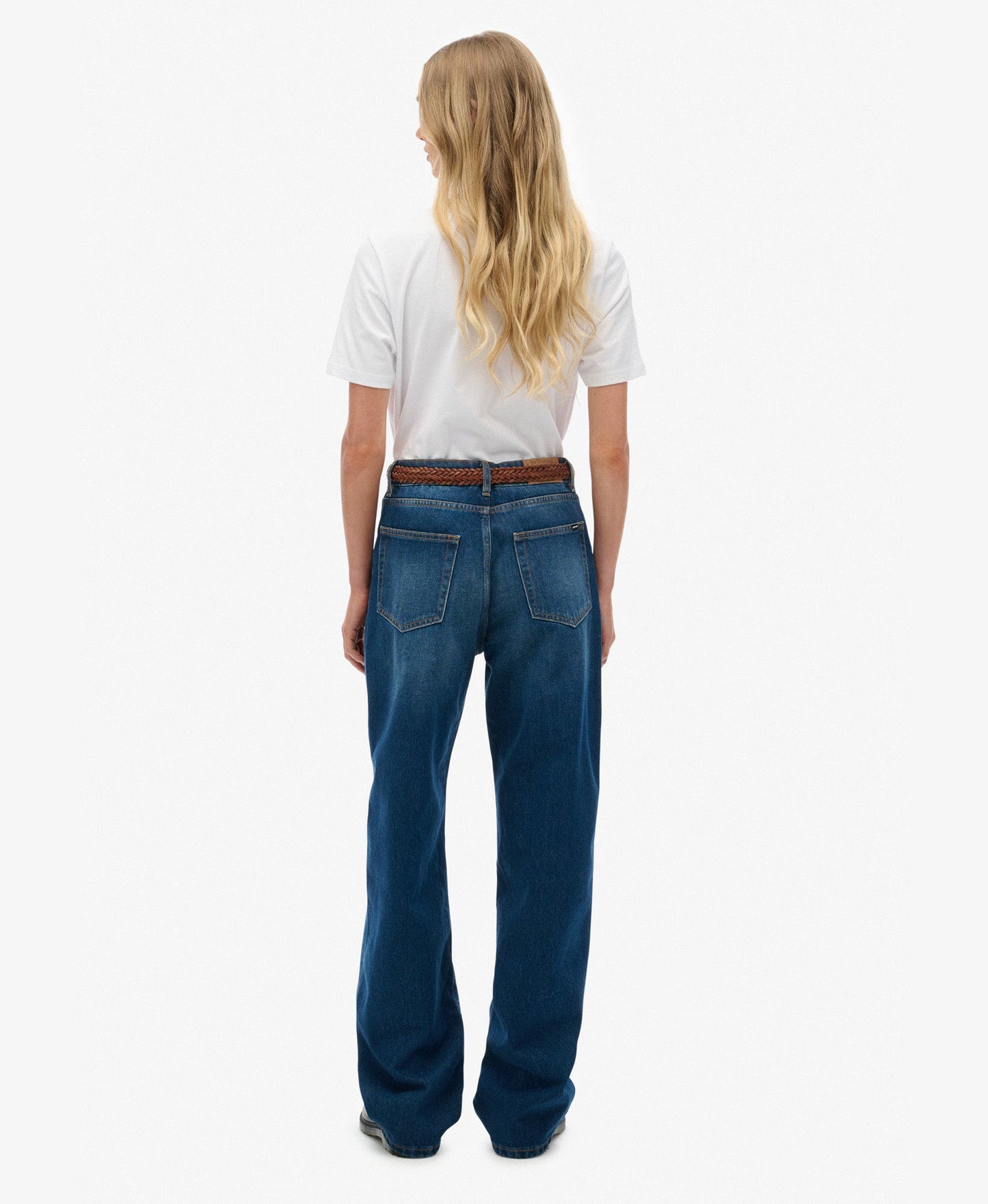 High Rise Wide Leg Jean | Deep Indigo Denim 30