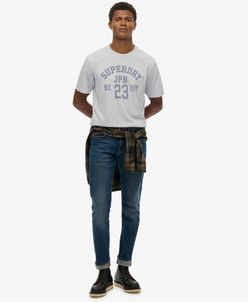 Athletic Essential Tee | Cadet Grey Marle