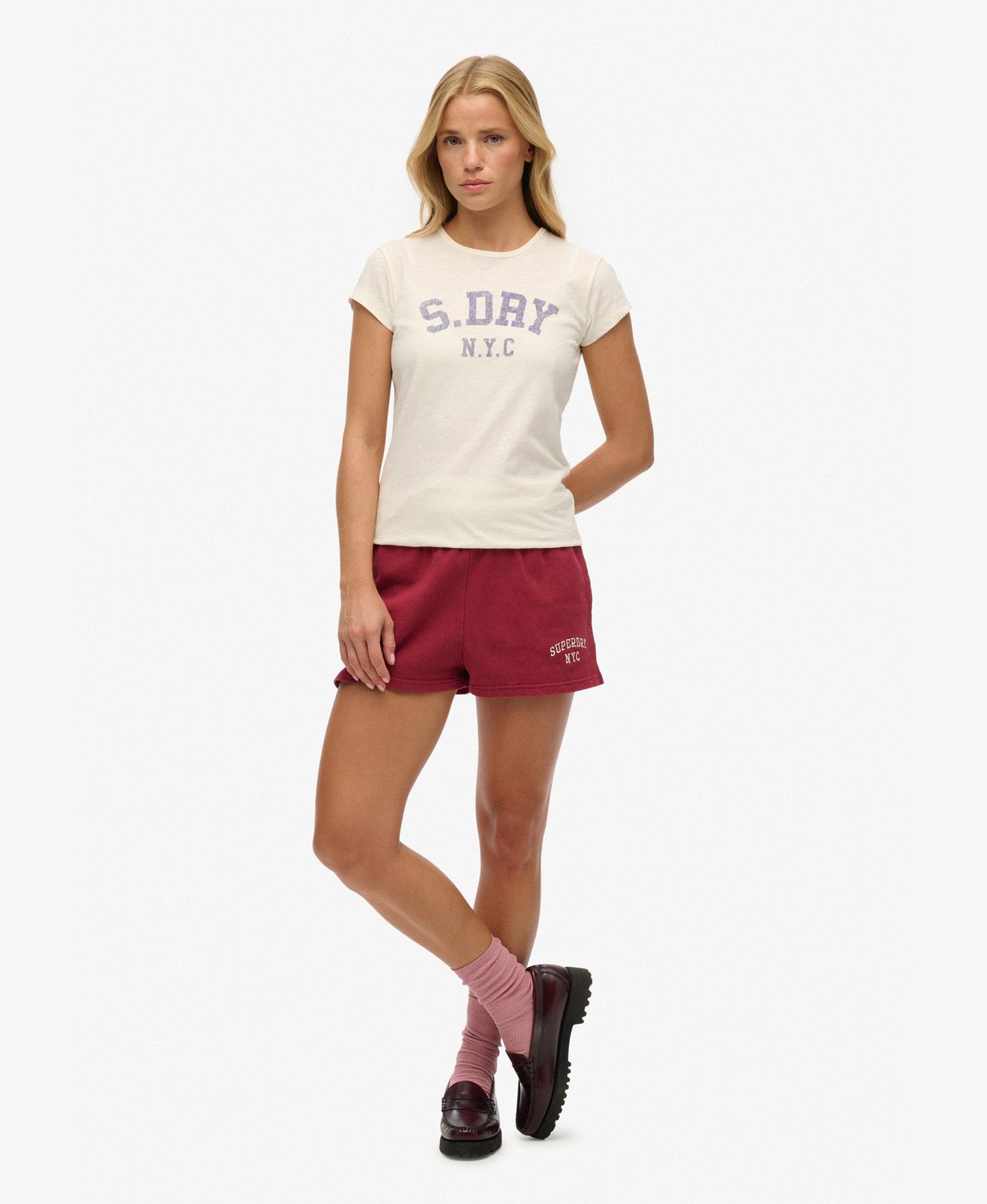 Athletic Essential Slub Slim Fit Tee | Off White