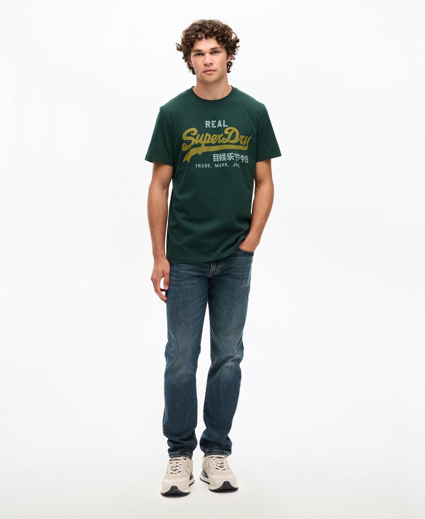 Vintage Logo Heritage Graphic Tee | Enamel Green
