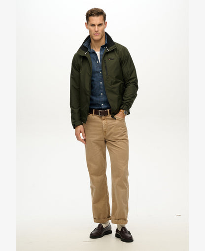 Non Hooded Logo Windbreaker | Surplus Goods Olive Green