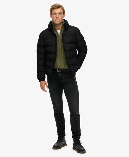 Sports Puffer Jacket | Black