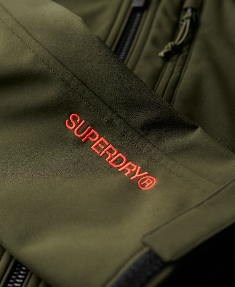 Hooded Soft Shell Trekker Jacket | Army Khaki